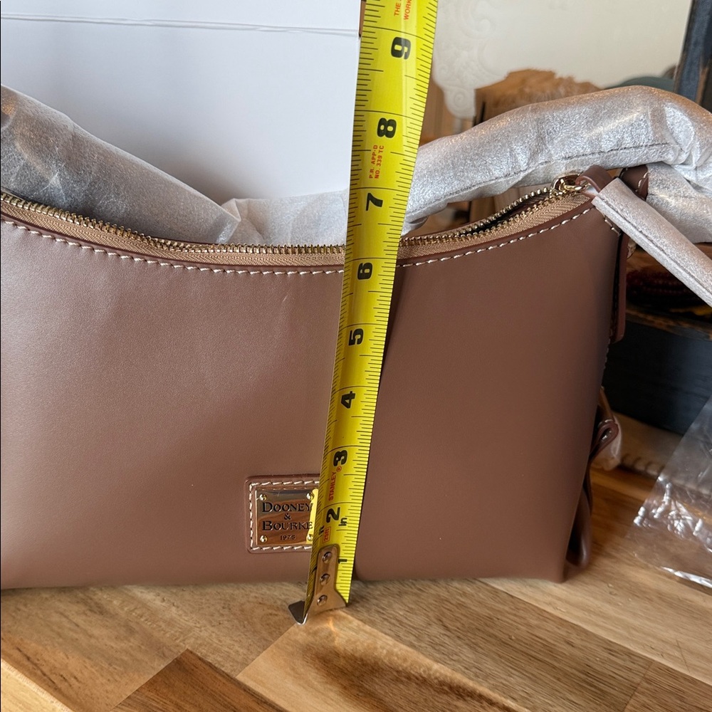 Dooney & Bourke Tan Leather Shoulder Bag - Picture 7 of 7